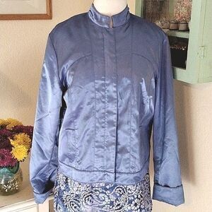 J. Peterman Y2K Satin Jacket